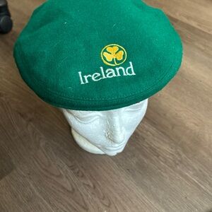 Green Ireland Cap with Shamrock Logo
Wool-
